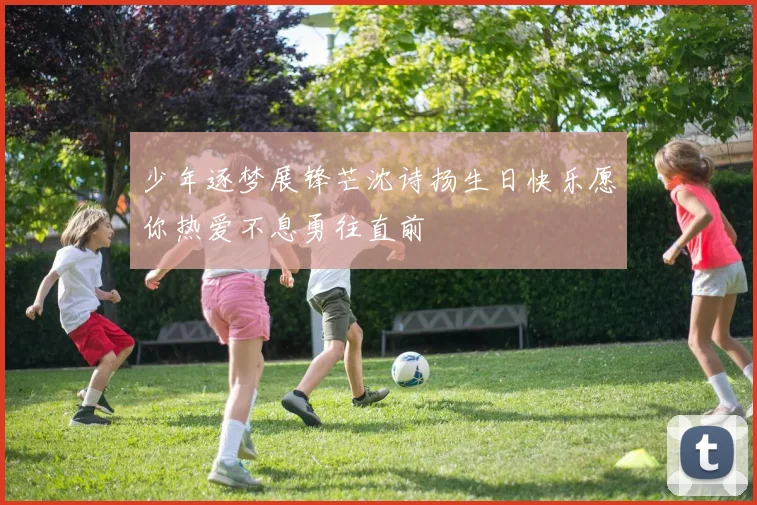 少年逐梦展锋芒沈诗扬生日快乐愿你热爱不息勇往直前